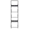 vidaXL Wall Mounted Wine Rack for 5 Bottles Black Iron