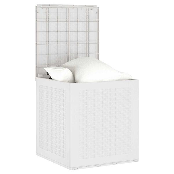 vidaXL Storage Box with Storage White 55 x 53 x 57 cm Polypropylene