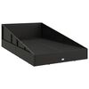 vidaXL Garden Bed Black 110x200 cm Poly Rattan