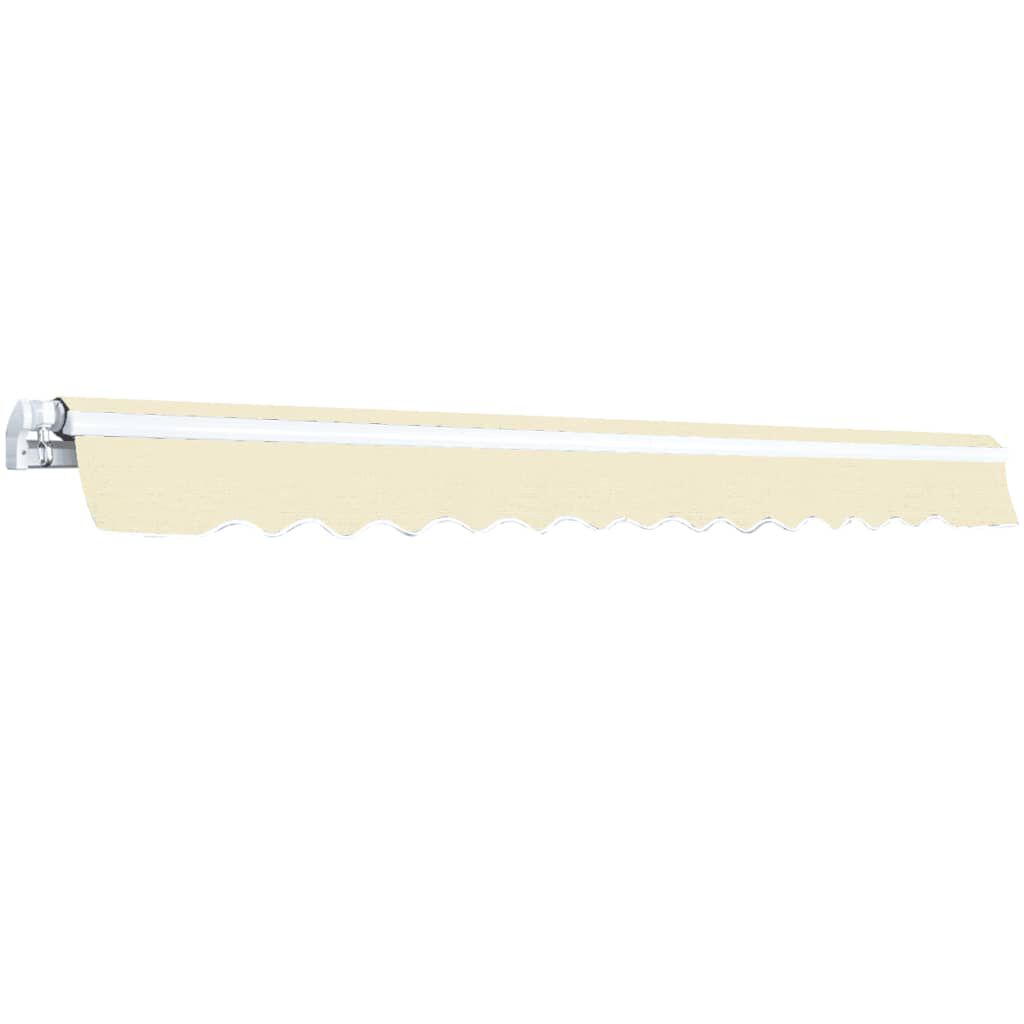 vidaXL Folding Awning Manual Operated 400 cm Cream