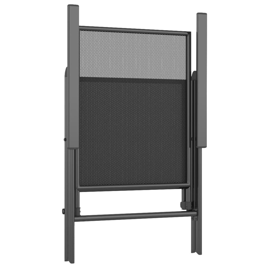 vidaXL 3 Piece Garden Dining Set Anthracite Steel