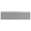 vidaXL Garden Shed Light Grey 191x725x198 cm Galvanised Steel