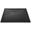 vidaXL Shower Base Tray SMC Black 100x70 cm
