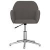 vidaXL Swivel Office Chair Dark Grey Fabric
