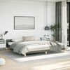 vidaXL Bed Frame without Mattress Dark Grey King Fabric