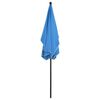 vidaXL Garden Parasol with Pole 210x140 cm Azure Blue