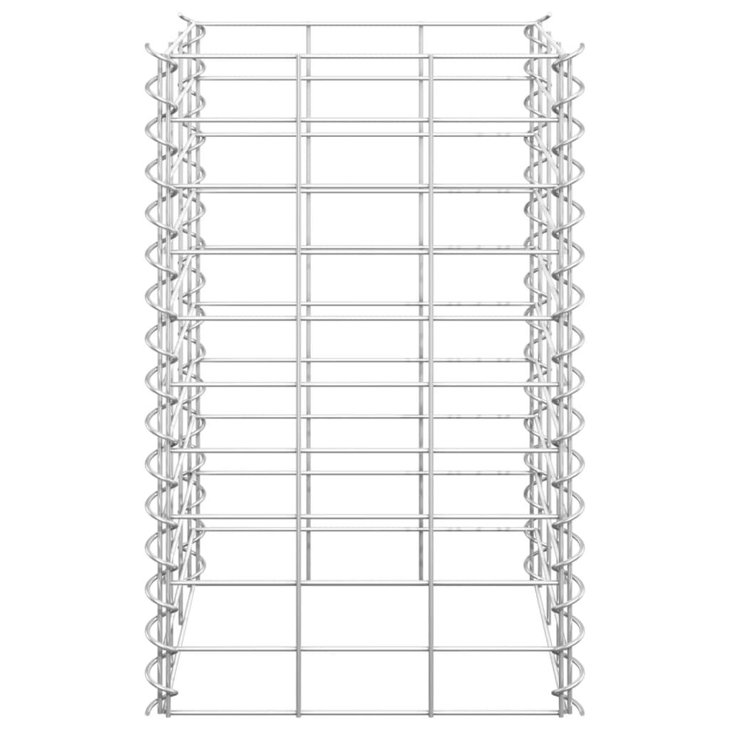 vidaXL Gabion Raised Beds 3 pcs 30x30x50 cm Iron