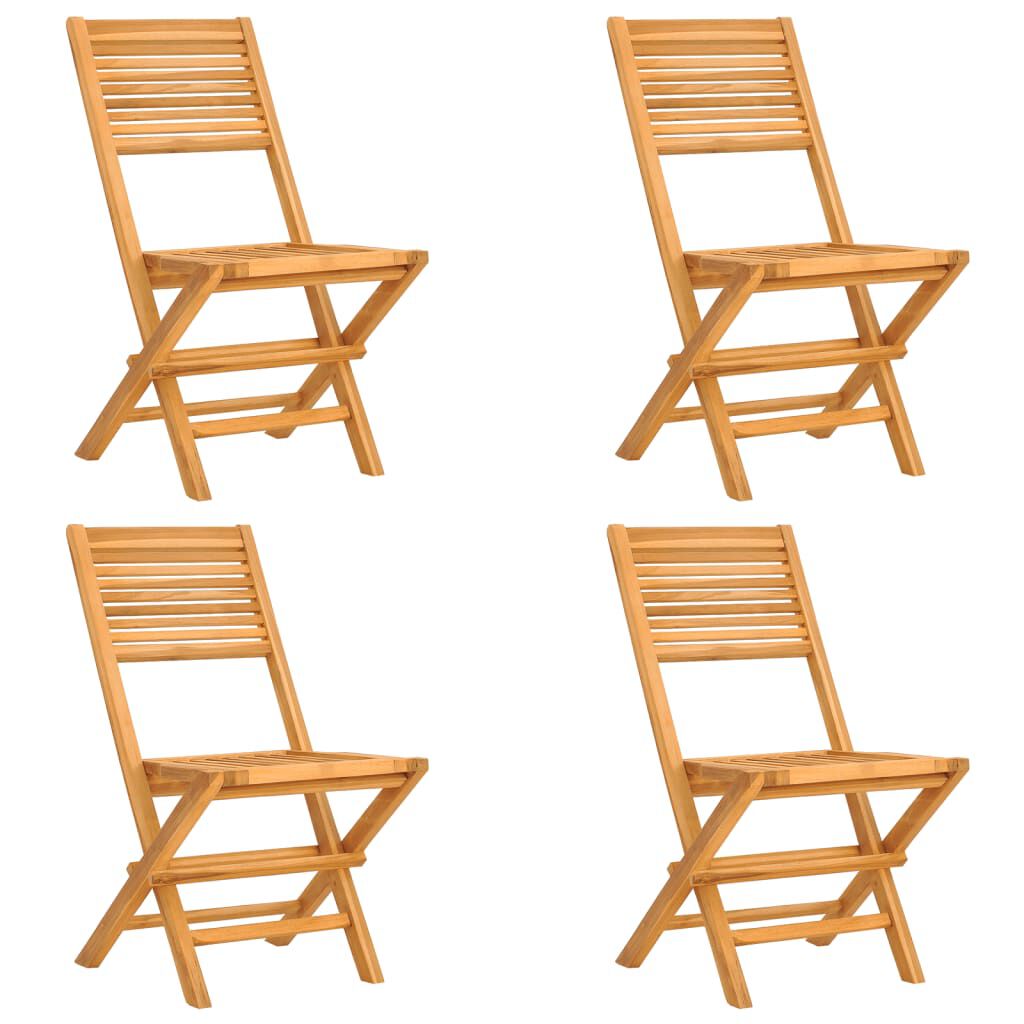vidaXL 5 Piece Garden Dining Set Solid Wood Teak