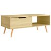vidaXL Coffee Table Sonoma Oak 100x49.5x43 cm Engineered Wood