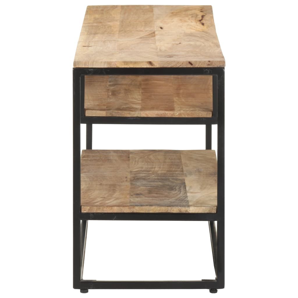 vidaXL TV Cabinet 130x30x45 cm Rough Mango Wood