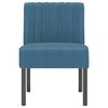 vidaXL Slipper Chair Blue Velvet