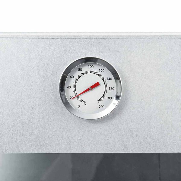 vidaXL BBQ Oven Smoker with Wood Chips 44.5x29x110 cm Galvanised steel