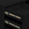 vidaXL Office Cabinet Black 90x40x102 cm Steel