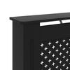 vidaXL Radiator Cover Black 112x19x81.5 cm MDF