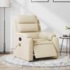 vidaXL Electric Massage Recliner Chair Cream Fabric