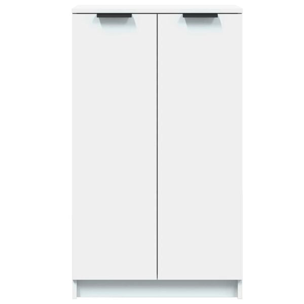 vidaXL Shoe Cabinet White 59x35x100.5 cm Engineered Wood