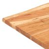 vidaXL Bistro Table with Live Edges 70x70x75 cm Solid Acacia Wood