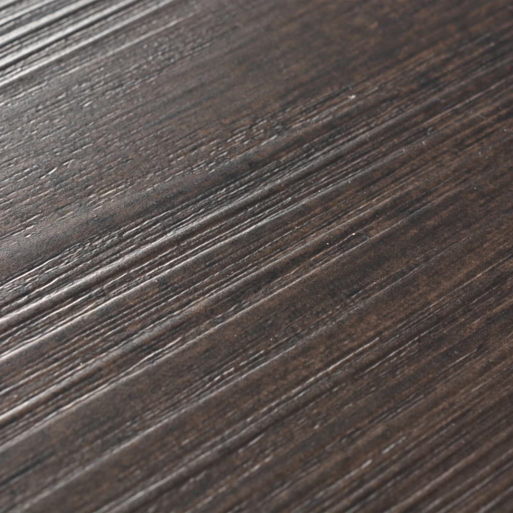 vidaXL Self-adhesive PVC Flooring Planks 5.02 m² 2 mm Dark Brown