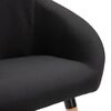 vidaXL Dining Chairs 4 pcs Black Fabric