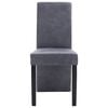 vidaXL Dining Chairs 4 pcs grey Faux Suede Leather