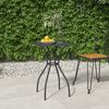 vidaXL Garden Table Anthracite 50x50x72 cm Steel Mesh