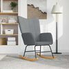 vidaXL Rocking Chair Light Grey Fabric