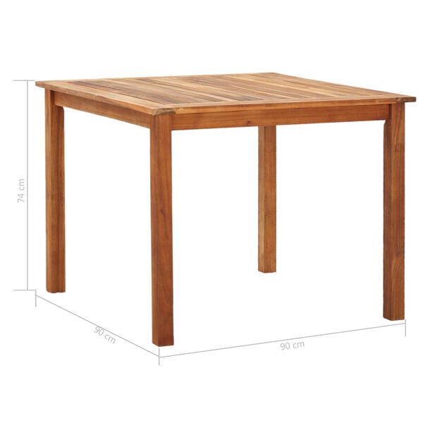 vidaXL 5 Piece Dining Set Poly Rattan and Solid Acacia Wood Grey