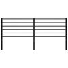 vidaXL Metal Headboard Black 193 cm