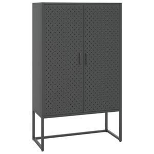 vidaXL Highboard Anthracite 80x35x135 cm Steel