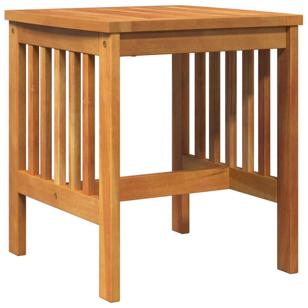 vidaXL Garden Side Table Brown 45x45x50 cm Solid Acacia Wood