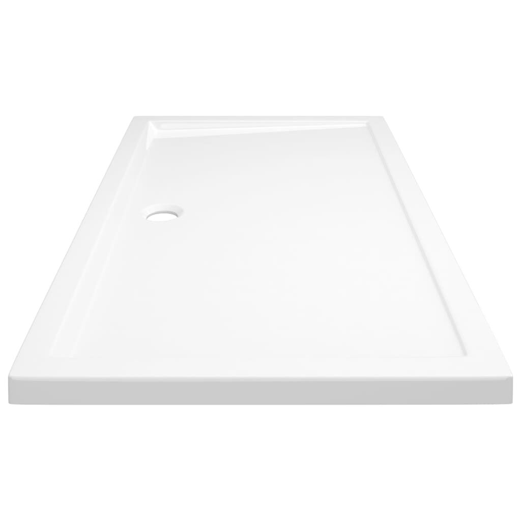 vidaXL Rectangular ABS Shower Base Tray White 70x120 cm