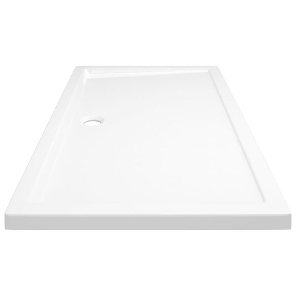 vidaXL Rectangular ABS Shower Base Tray White 70x120 cm