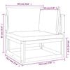 vidaXL 9 Piece Garden Lounge Set with Green Cushions Solid Wood
