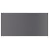 vidaXL Bookshelf Boards 8 pcs High Gloss Grey 40x20x1.5 cm Engineered Wood