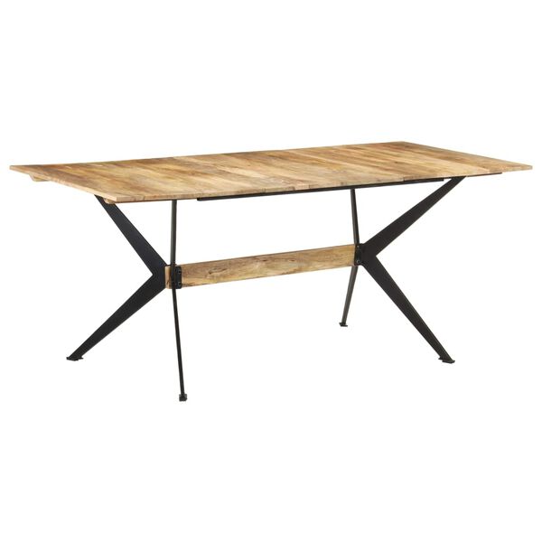 vidaXL Dining Table 180x90x76 cm Solid Mango Wood