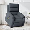 vidaXL Electric Stand up Massage Recliner Chair Dark Grey Velvet