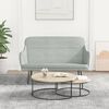vidaXL Bench Light Grey 110x76x80 cm Velvet