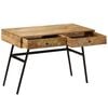 vidaXL Writing Desk with Drawers Solid Mango Wood 110x50x76 cm