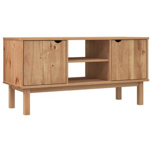 vidaXL TV Cabinet OTTA 113.5x43x57 cm Solid Wood Pine