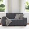 vidaXL 2-Seater Sofa Dark Grey 120 cm Velvet