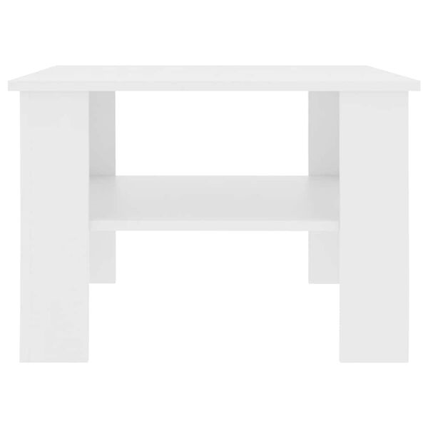 vidaXL Coffee Table White 60x60x42 cm Engineered Wood