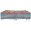 vidaXL Spa Step Grey Poly Rattan 92x45x25 cm