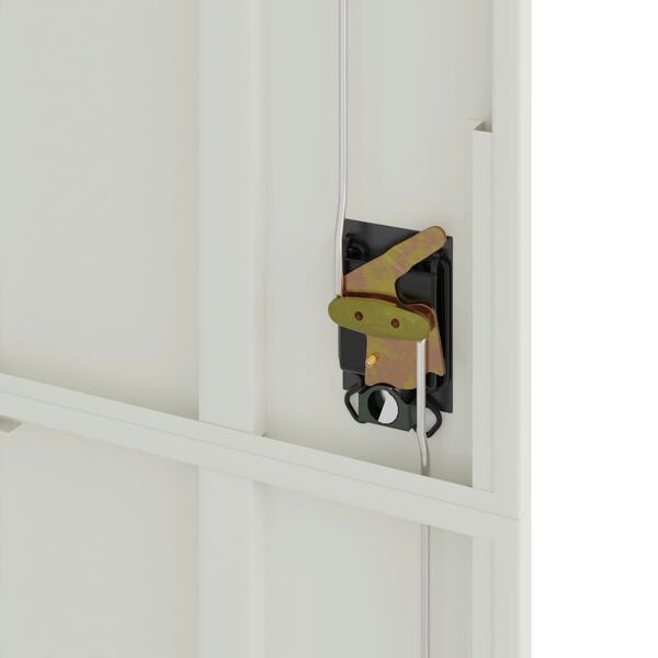 vidaXL File Cabinet Light Grey 90x40x200 cm Steel