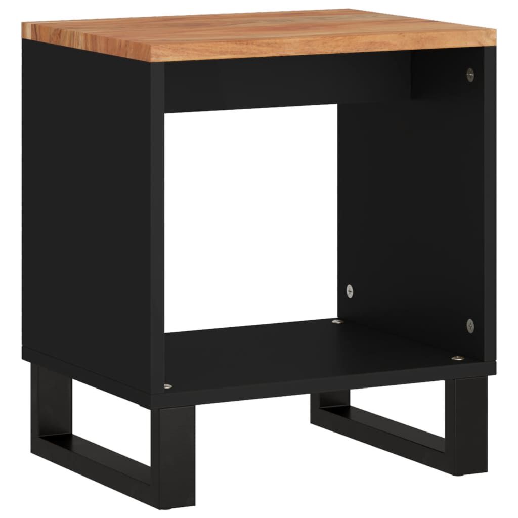 vidaXL Coffee Table 40x31x46 cm Solid Wood Acacia&Engineered Wood