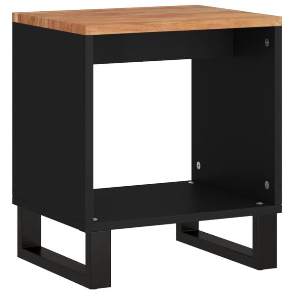 vidaXL Coffee Table 40x31x46 cm Solid Wood Acacia&Engineered Wood