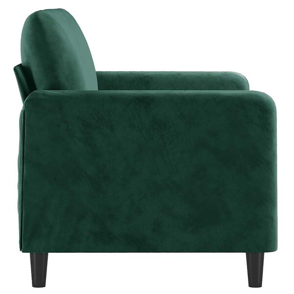 vidaXL 2-Seater Sofa Dark Green 120 cm Velvet