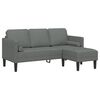 vidaXL Sofa Set 2 pcs Dark grey 173 x 131 x 67 cm Fabric