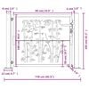 vidaXL Garden Gate Anthracite 105x105 cm Steel Bamboo Design
