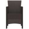vidaXL Garden Chair 2 pcs Brown 53 x 49 x 85 cm PP