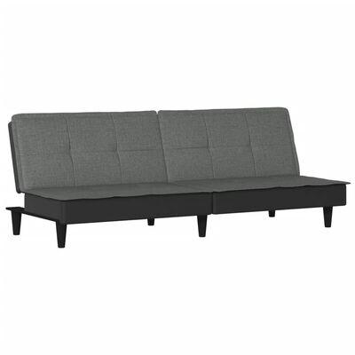 vidaXL Sofa Bed Dark Grey Fabric